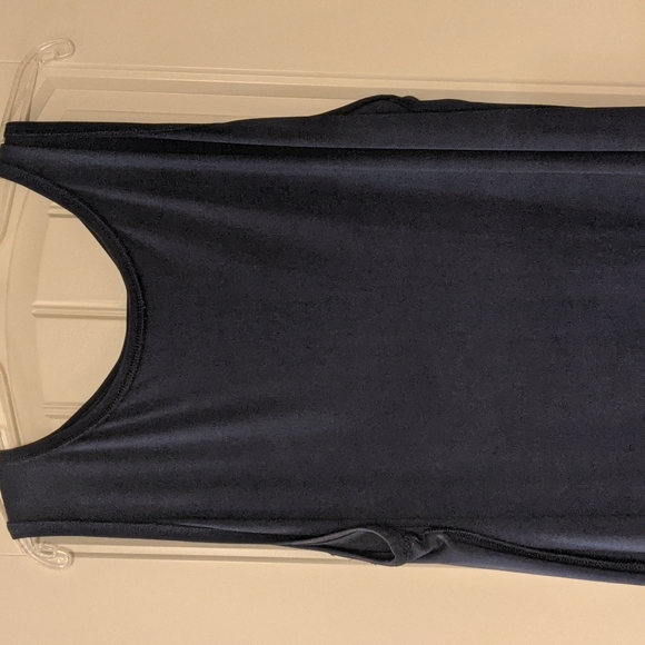 Blue sleeveless Chicos dress size 4 with Blue and White Kimono size 2XL - Picture 5 of 8